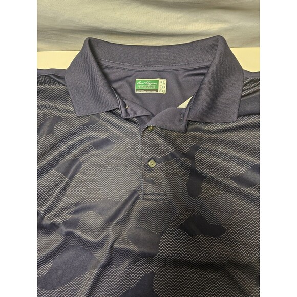 Ben Hogan Performance Polo Shirt Mens XL Camo Blue Golf Short Sleeve Polyester - Picture 2 of 5